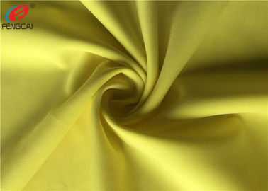 Yellow Colour Semi-dull Lycra Knitted Polyester Spandex Fabric For Apparel